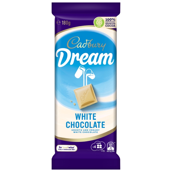 Cadbury Dream Block White Chocolate 180g