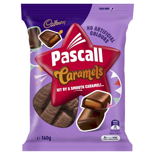 Cadbury Pascall Caramels 160g