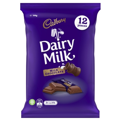 Cadbury Chocolate Dairy Milk 12 Pack 144g