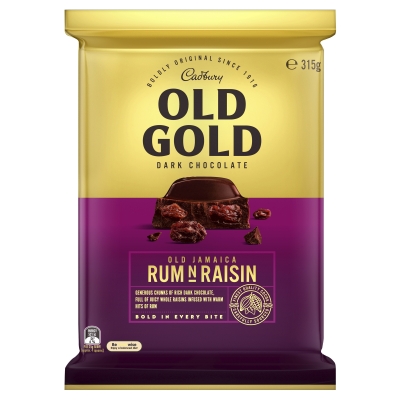 Cadbury Old Gold Jamaican Rum n Raisin 315g | Adelaide's Finest ...