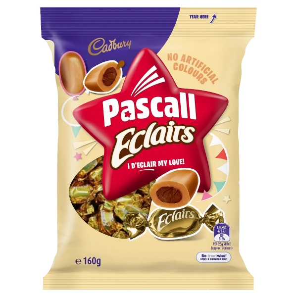 Cadbury Pascall Chocolate Eclairs 160g