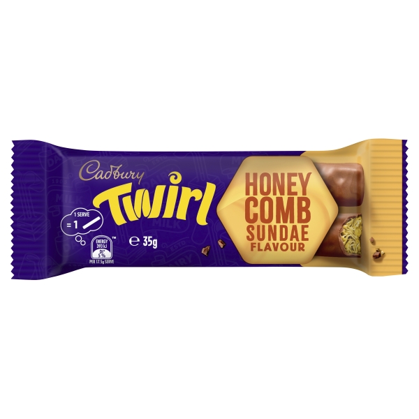 Cadbury Twirl Honeycomb Sundae Bar 35g