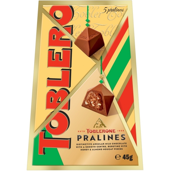 Toblerone Pralines Milk Chocolate Gift Box 45g