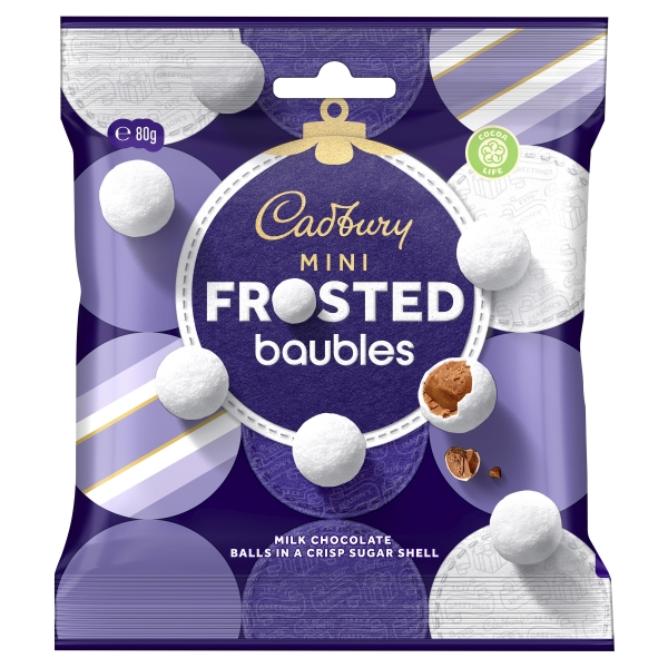 Cadbury Mini Frosted Baubles 80g