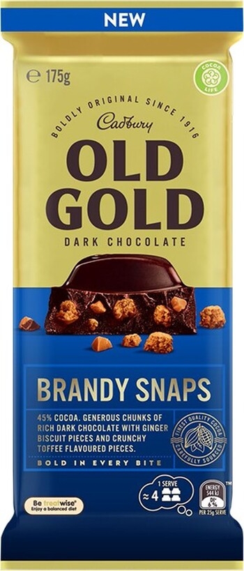 Cadbury Old Gold Block Brandy Snaps 175g