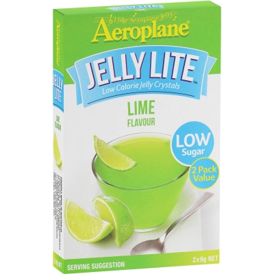 Aeroplane Jelly Crystals Lite Lime 2 x 9g