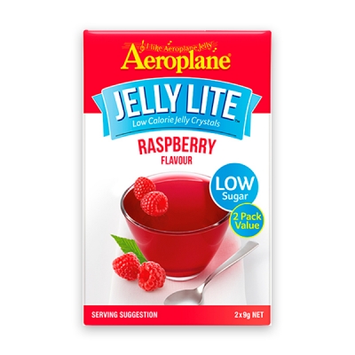 Aeroplane Jelly Crystals Lite Raspberry 2 x 9g