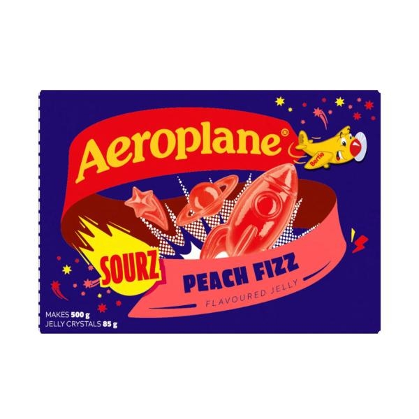 Aeroplane Jelly Sourz Peach Fizz 85g