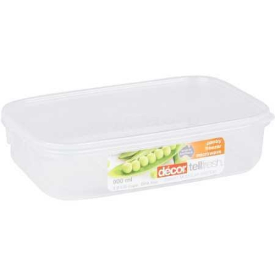 Decor Tellfresh Oblong 900ml Clear