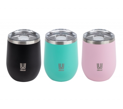 Decor Stainless Steel Insulated Wine & Coffee Cup 350ml