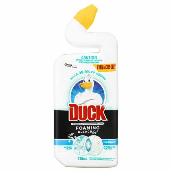 Duck Toilet Cleaner Foaming Bleach Gel Marine 750ml