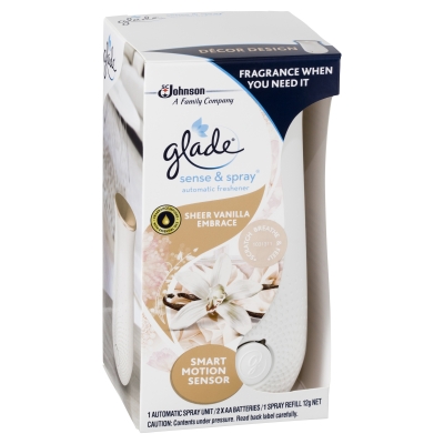 Glade Sense & Spray Automatic Air Freshener Vanilla 12.2g