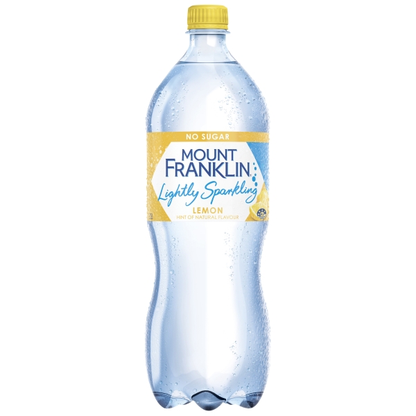 Mount Franklin Sparkling Water Lemon 1.25lt