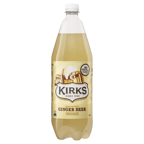 Kirks Olde Stoney Ginger Beer Soft Drink Bottle 1.25L