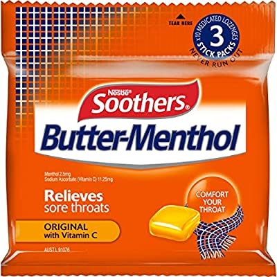 Butter Menthol Lozenges 30 Pack 120g