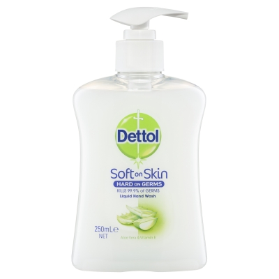 Dettol Liquid Hand Wash Antibacterial Aloe Vera Pump 250ml