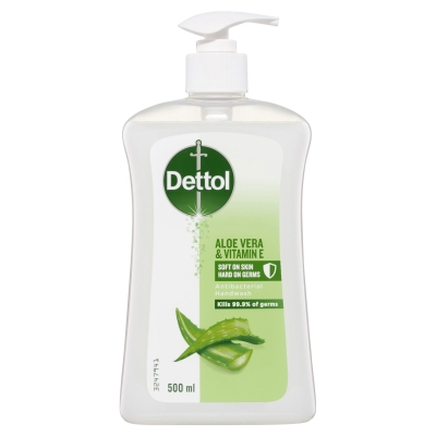 Dettol Liquid Hand Wash Antibacterial Aloe Vera Pump 500ml