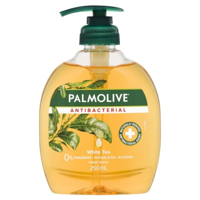 Palmolive Liquid Hand Wash Antibacterial White Tea Pump 250ml