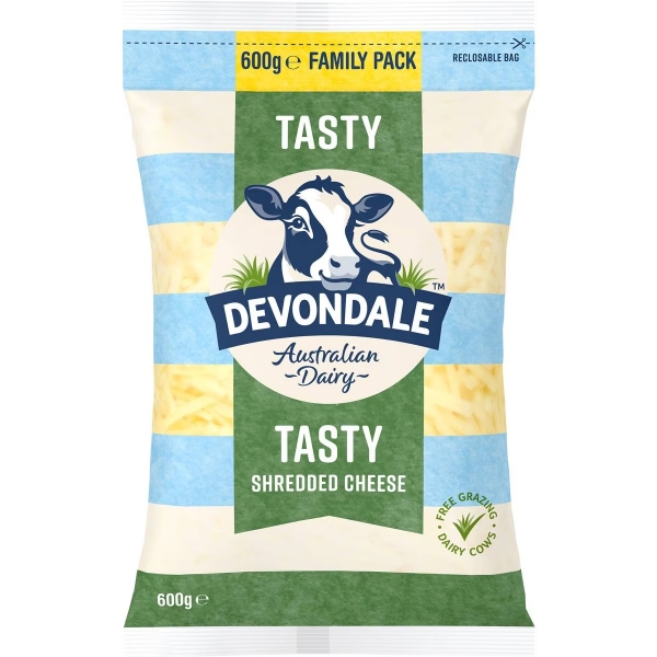 Devondale Cheese Tasty Shredded 600g