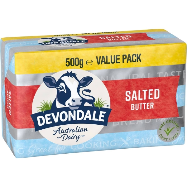 Devondale Butter Pat Salted 500g