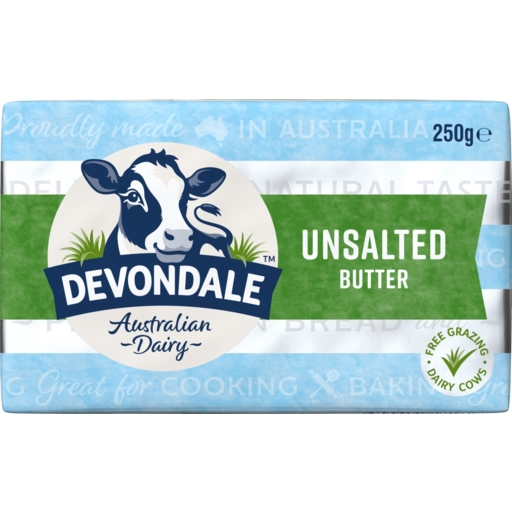 Devondale Butter Pat Unsalted 250g