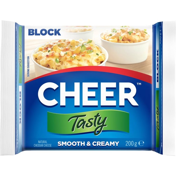 Cheer Cheese Tasty Block 200g