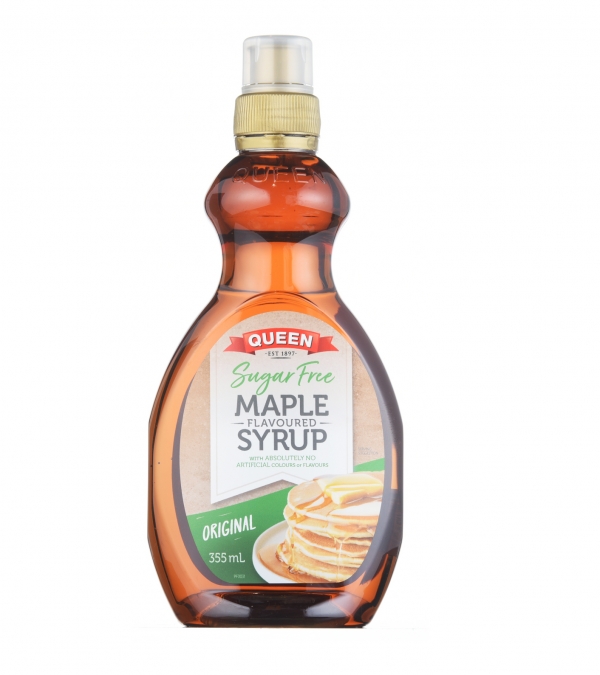 Queen Maple Flavoured Syrup Sugar Free 355ml