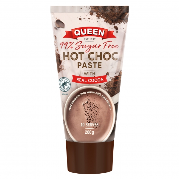 Queen Hot Choc Paste 99% Sugar Free 200g