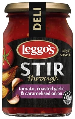 Leggo's Stir Through Sauce Tomato Garlic Onion 350g