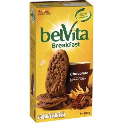 Belvita Breakfast Biscuit Chocolate 6 Pack 300g