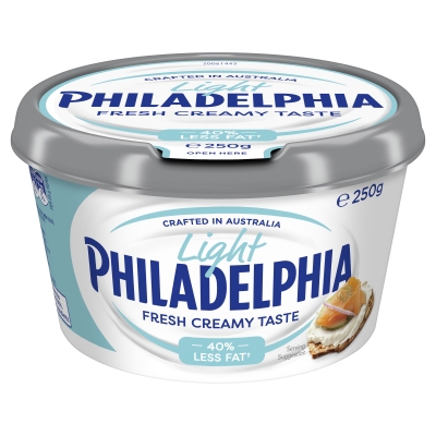 Philadelphia Cream Cheese Light Spreadable 250g