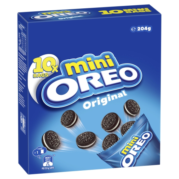 Oreo Cookie Mini Original 10 Pack 204g