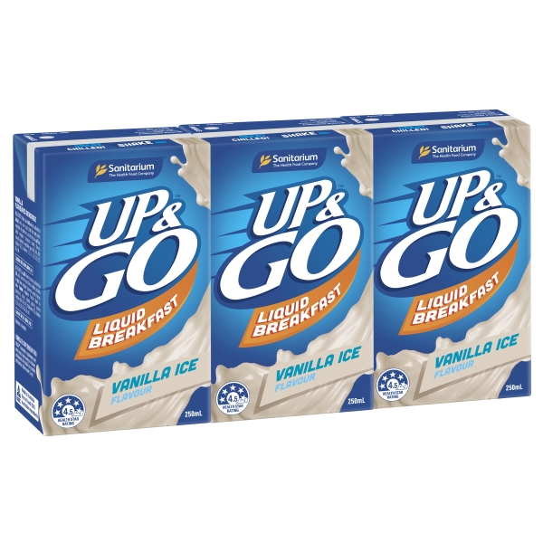 Sanitarium Up & Go Vanilla Ice 3 x 250ml