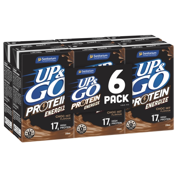 Sanitarium Up & Go Protein Energize Choc 6 x 250ml