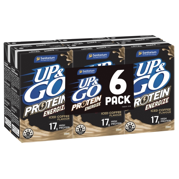 Sanitarium Up & Go Protein Energize Coffee 6 x 250ml