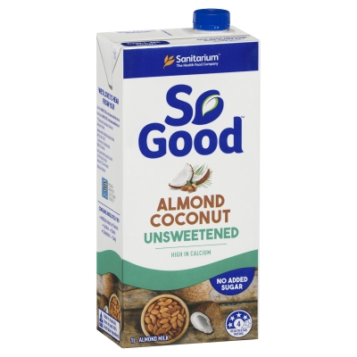 Sanitarium Milk So Good Almond Coconut Unsweetened UHT 1lt