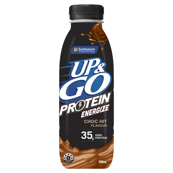 Sanitarium Up & Go Protein Energize Choc Hit 500mL