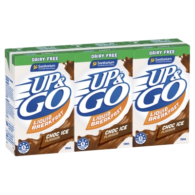 Sanitarium Up & Go Dairy Free Choc Ice 3 x 250ml