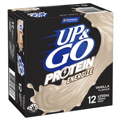 Sanitarium Up & Go Protein Energize Vanilla 12 x 250ml