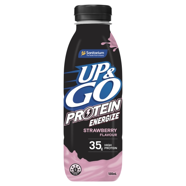 Sanitarium Up & Go Protein Energize Strawberry 500ml