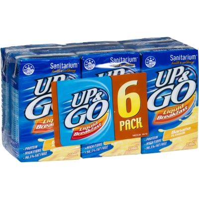 Sanitarium Up & Go Banana 6 x 250ml