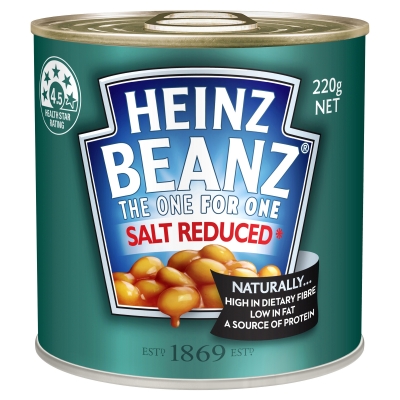 Heinz Baked Beans Salt Reduced 220g