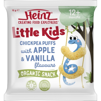 Heinz Little Kids Chickpea Puffs Apple & Vanilla 12+ Months 12g