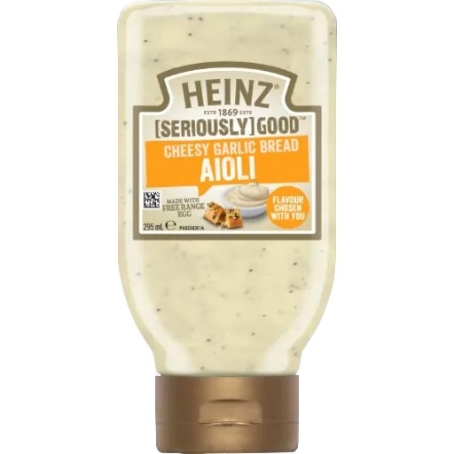 Heinz Seriously Good Aioli Cheesey Garlic Bread 295ml