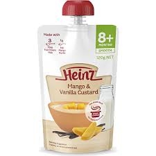 Heinz Mango Vanilla Custard Pouch 8+ Months 120g