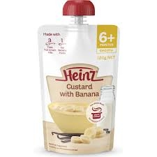 Heinz Custard With Banana Pouch 6+ Months 120g