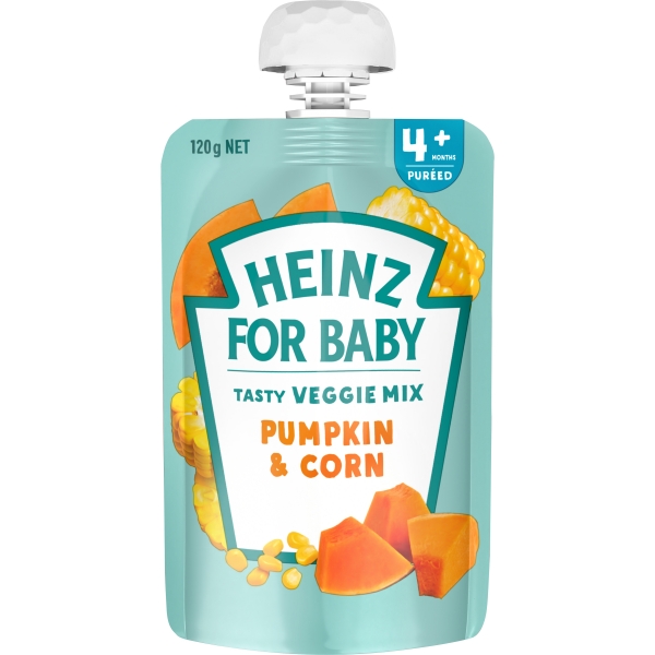 Heinz Pumpkin & Corn 4+ Months 120g