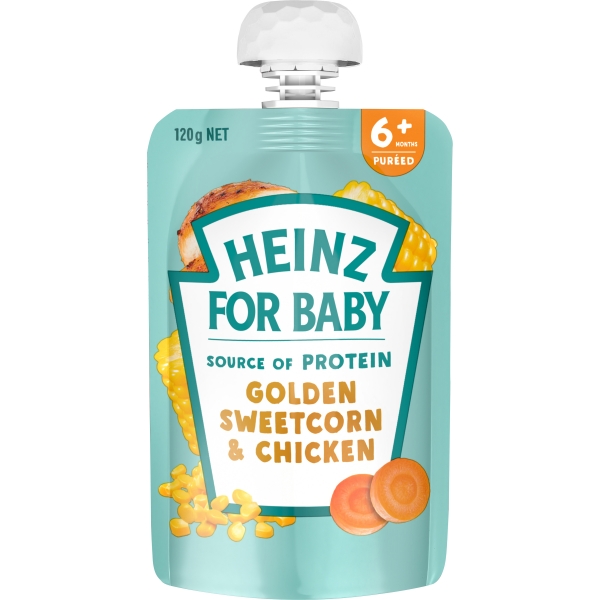 Heinz Golden Sweetcorn & Chicken 6+ Months 120g