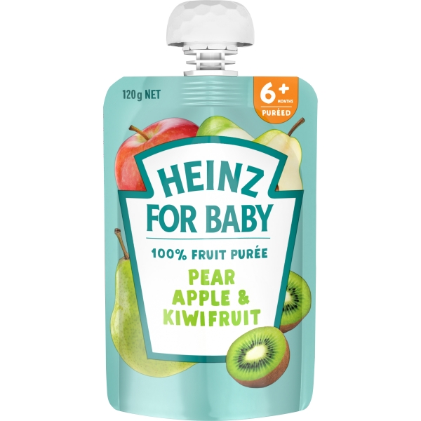 Heinz Pear, Apple & Kiwifruit 6+ Months 120g