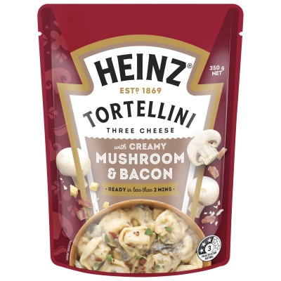 Heinz Tortellini Three Cheese Creamy Mushroom & Bacon 350g